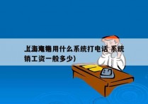 上海电销用什么系统打电话 系统
（上海电销工资一般多少）