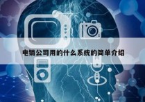 电销公司用的什么系统的简单介绍