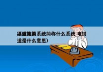 渠道电销系统简称什么系统 电销
（电销渠道是什么意思）