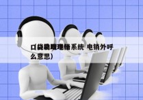 口袋助理电销系统 电销外呼
（口袋助理什么意思）