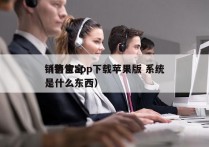 销售宝app下载苹果版 系统
（销售宝 是什么东西）