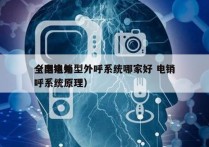 全国电销型外呼系统哪家好 电销
（电销外呼系统原理）