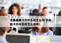 青岛电销卡外呼系统怎么样 系统
（青岛电销卡外呼系统怎么样啊）