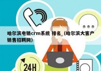 哈尔滨电销crm系统 排名（哈尔滨大客户销售招聘网）