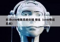 长沙crm电销系统价钱 排名（crm电话系统）