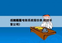 岳阳拓客电销系统报价表 防封卡
（湖南拓客公司）