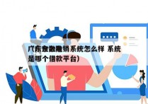 广东金融电销系统怎么样 系统
（广东金融是哪个借款平台）