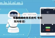 苹果支持电销系统吗 电销
（iphone 支持电话）