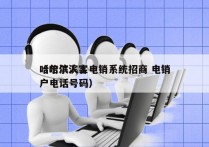 哈尔滨人工电销系统招商 电销
（哈尔滨客户电话号码）