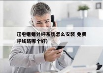 辽宁电销外呼系统怎么安装 免费
（电销外呼线路哪个好）