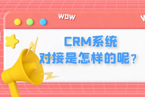 CRM系统对接是怎样的呢？