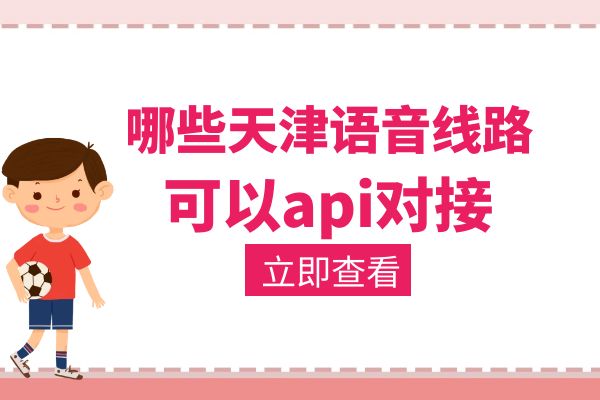 哪些天津语音线路可以api对接？