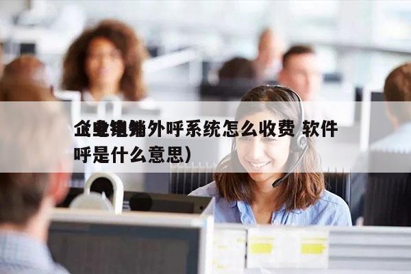 企业电销外呼系统怎么收费 软件
（电销外呼是什么意思）