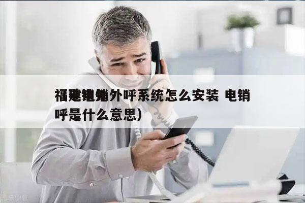 福建电销外呼系统怎么安装 电销
（电销外呼是什么意思）