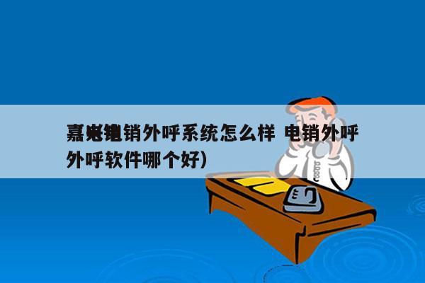 嘉兴电销外呼系统怎么样 电销外呼
（电销外呼软件哪个好）