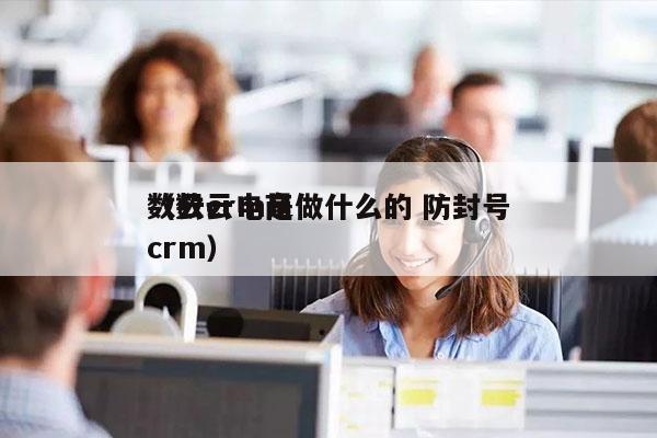 数云crm是做什么的 防封号
（数云电商crm）