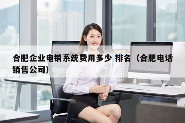 合肥企业电销系统费用多少 排名（合肥电话销售公司）