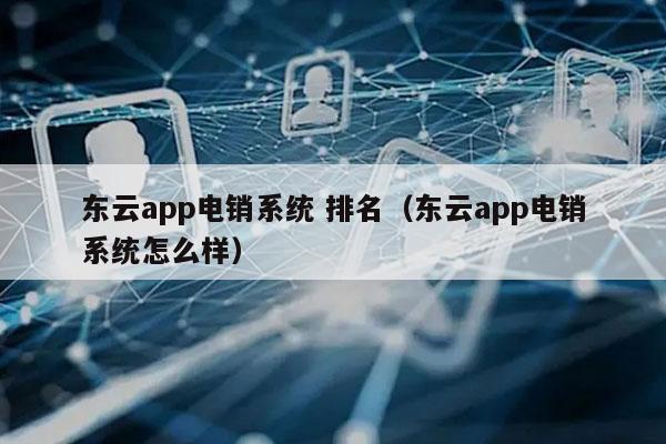 东云app电销系统 排名（东云app电销系统怎么样）