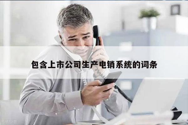 包含上市公司生产电销系统的词条