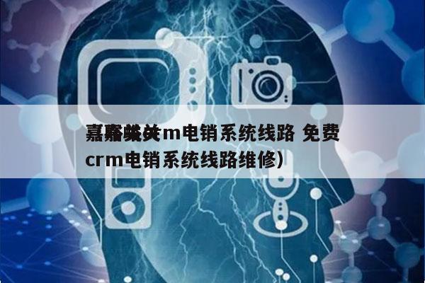 嘉峪关crm电销系统线路 免费
（嘉峪关crm电销系统线路维修）