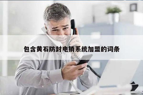 包含黄石防封电销系统加盟的词条