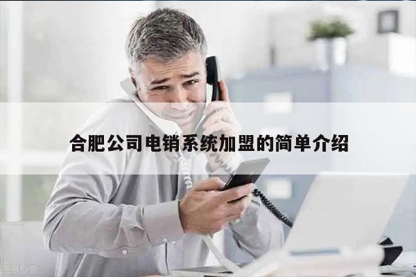 合肥公司电销系统加盟的简单介绍