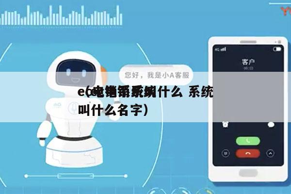 ec电销系统叫什么 系统
（ec电销系统叫什么名字）