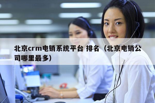 北京crm电销系统平台 排名（北京电销公司哪里最多）